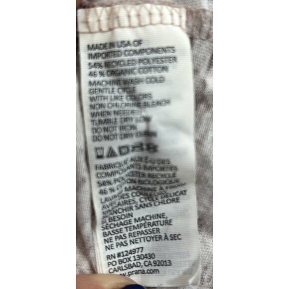 PrAna Women Small Lottie L/S Burnout Top Floral Print Made In USA Pink Purple - Picture 6 of 9